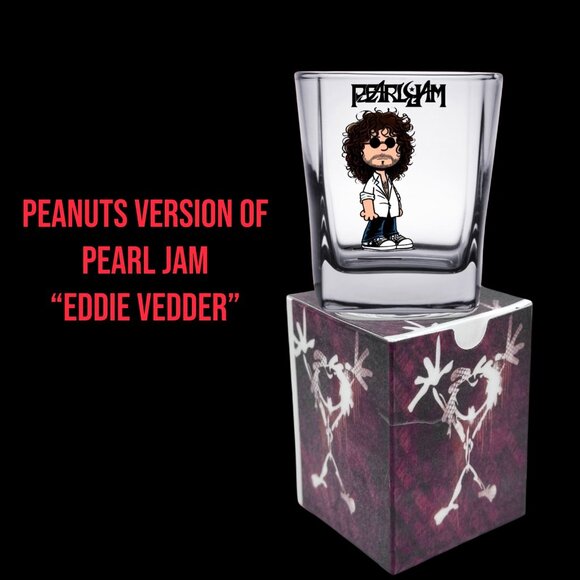 PEANUTS Characters/ROCK BANDS Mashup Shot Glass/Matching Box, Unique Gift! - Picture 3 of 14